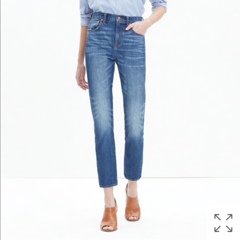 Madewell straight leg crop jeans